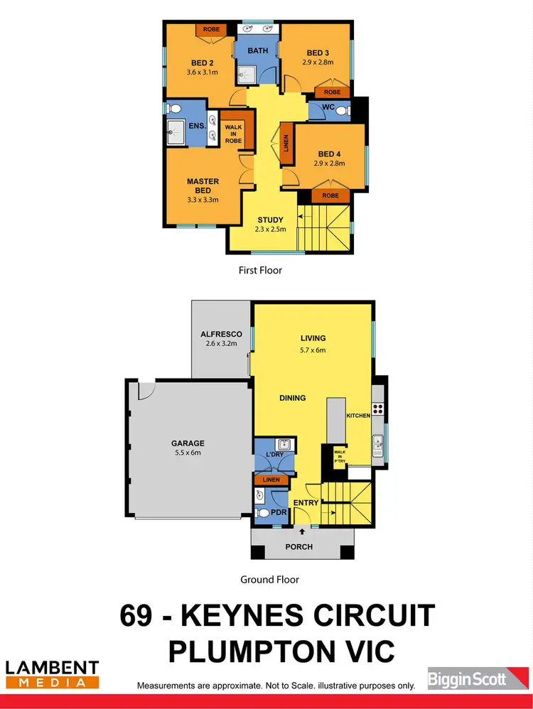 Floorplan of Homely house listing, 69 Keynes Circuit, Plumpton VIC 3335