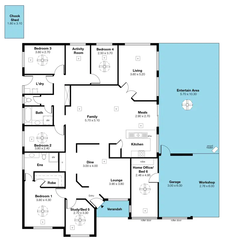Floorplan of Homely house listing, 5 Sunday Blvd, Aldinga Beach SA 5173