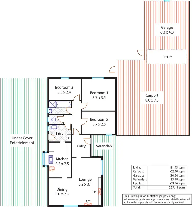 Floorplan of Homely house listing, 19 Yuwindi Avenue, Salisbury North SA 5108