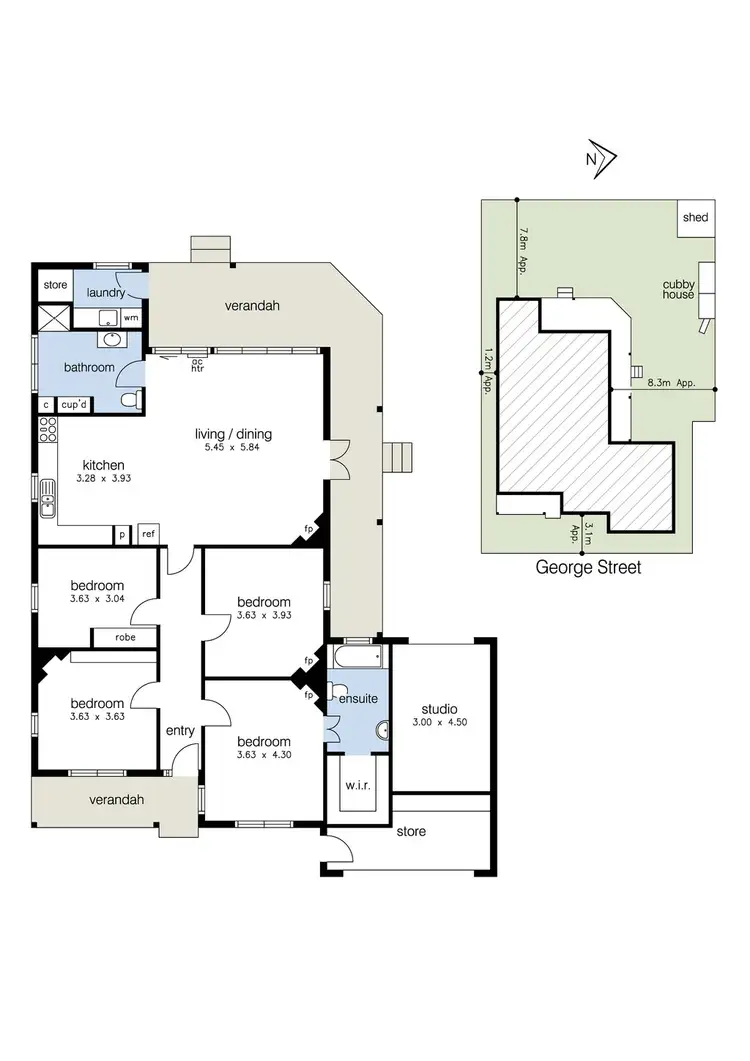 Floorplan of Homely house listing, 23 George Street, Spotswood VIC 3015