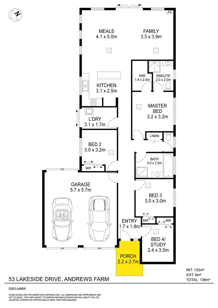 Floorplan of Homely house listing, 53 Lakeside Drive, Andrews Farm SA 5114