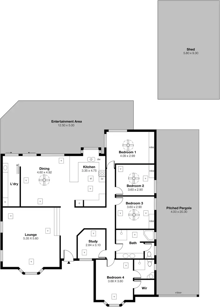 Floorplan of Homely house listing, 19 Horseshoe Drive, Woodcroft SA 5162