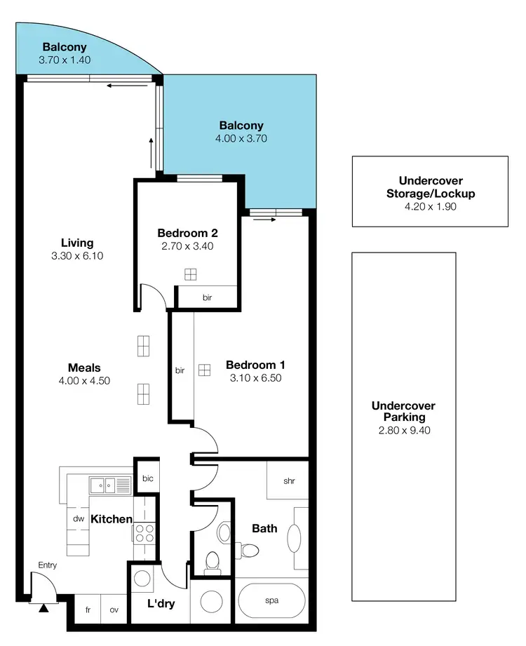 Floorplan of Homely apartment listing, 62/3 Holdfast Promenade, Glenelg SA 5045