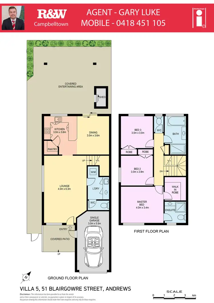 Floorplan of Homely townhouse listing, 5/51 Blairgowrie Circuit, St Andrews NSW 2566