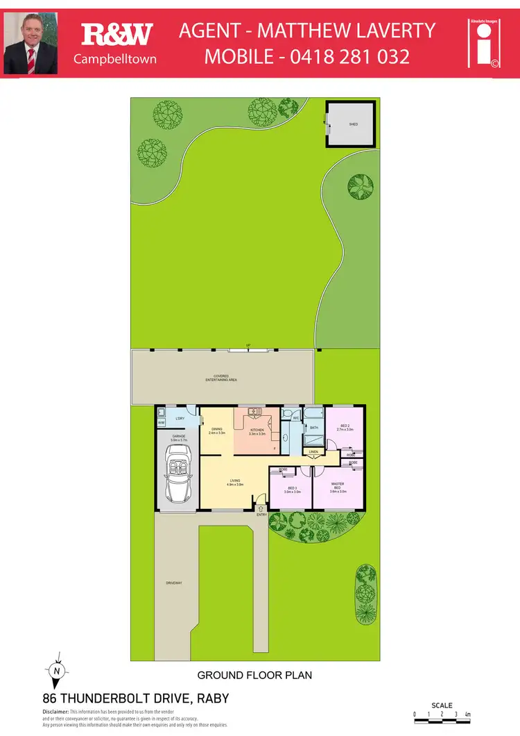 Floorplan of Homely house listing, 86 Thunderbolt Drive, Raby NSW 2566