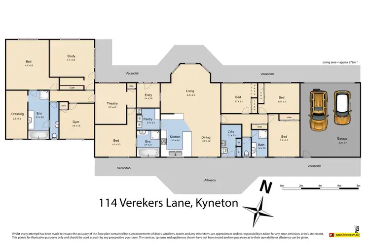 Floorplan of Homely house listing, 114 Verekers Lane, Kyneton VIC 3444