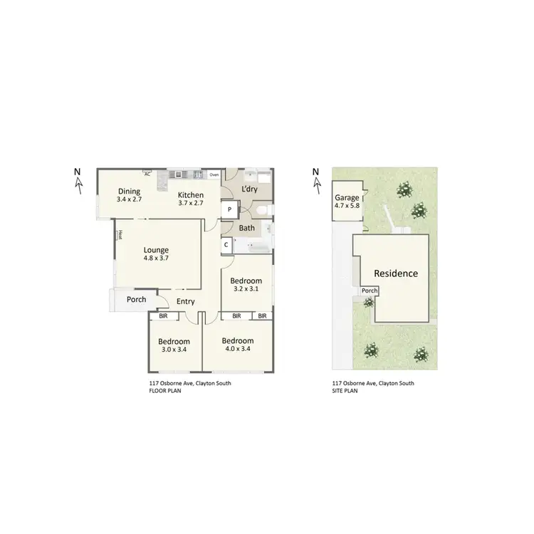 Floorplan of Homely house listing, 117 Osborne Avenue, Clayton South VIC 3169