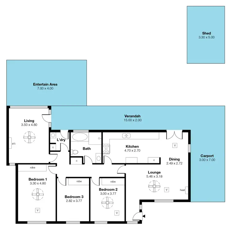 Floorplan of Homely house listing, 64 Balmoral Avenue, Warradale SA 5046