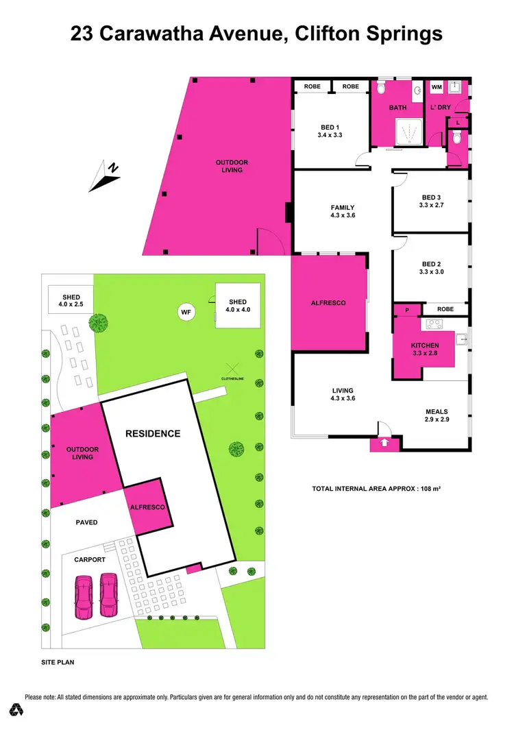 Floorplan of Homely house listing, 23 Carawatha Ave, Clifton Springs VIC 3222