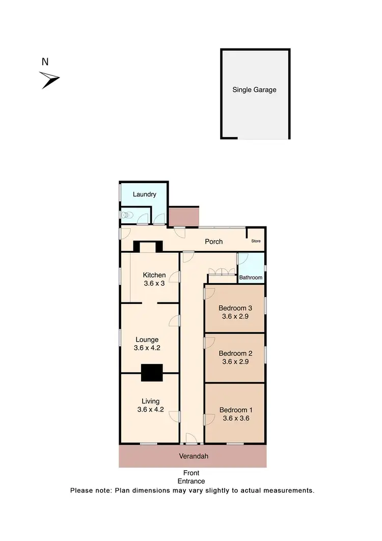 Floorplan of Homely house listing, 603 Lydiard Street North, Soldiers Hill VIC 3350