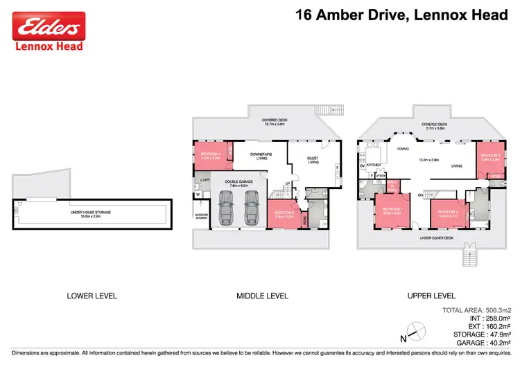 Floorplan of Homely house listing, 16 Amber Drive, Lennox Head NSW 2478