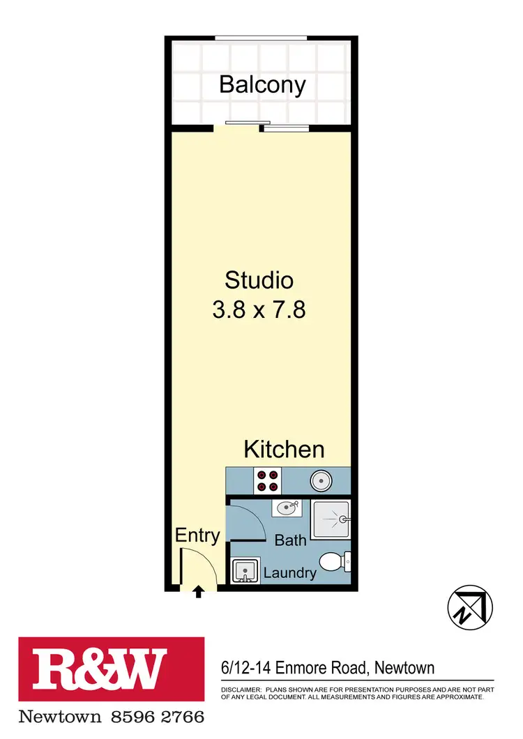 Floorplan of Homely apartment listing, 6/12-14 Enmore Road, Newtown NSW 2042