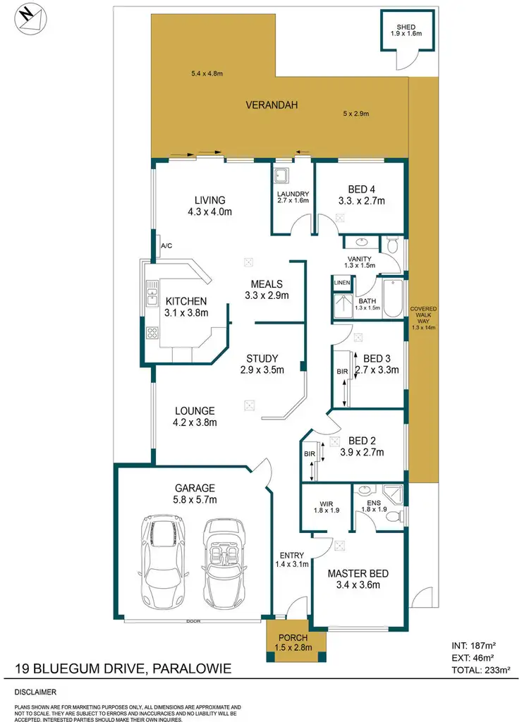 Floorplan of Homely house listing, 19 Bluegum Drive, Paralowie SA 5108