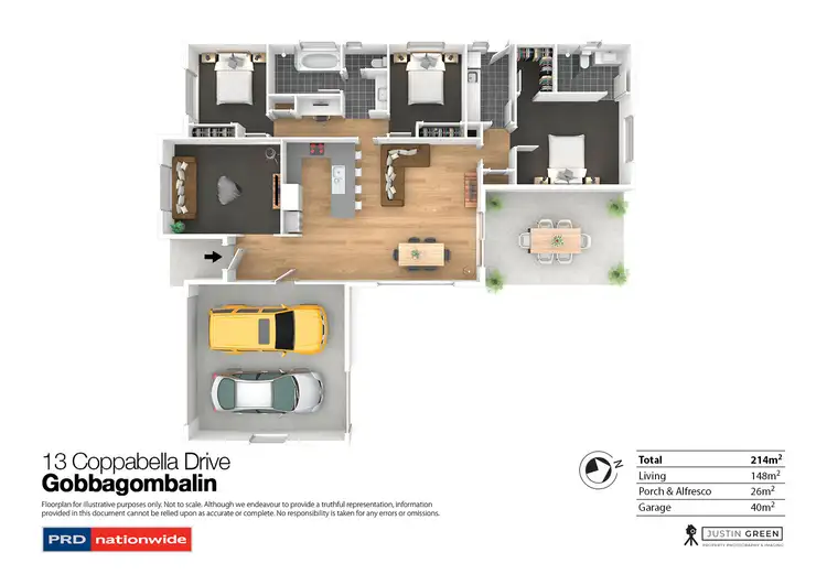 Floorplan of Homely house listing, 13 Coppabella Drive, Gobbagombalin NSW 2650