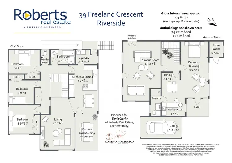 Floorplan of Homely house listing, 39 Freeland Crescent, Riverside TAS 7250