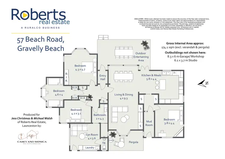 Floorplan of Homely house listing, 57 Beach Rd, Gravelly Beach TAS 7276