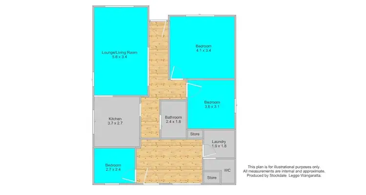 Floorplan of Homely house listing, 13 Dodsworth Street, Wangaratta VIC 3677