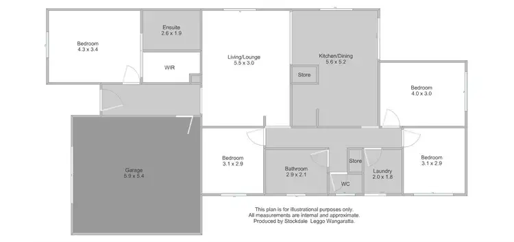 Floorplan of Homely house listing, 22 Vista Drive, Wangaratta VIC 3677