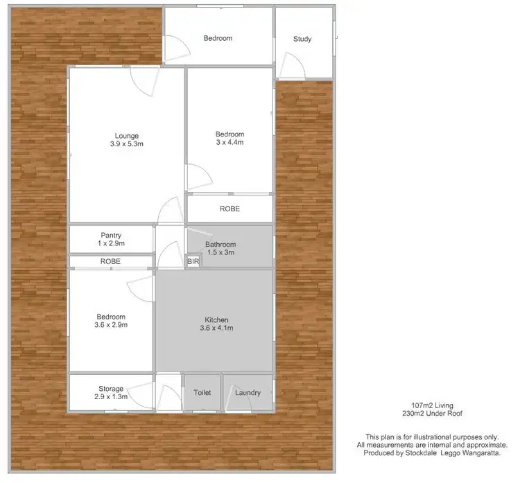 Floorplan of Homely rural property listing, 671 Cluggs Road, Springhurst VIC 3682