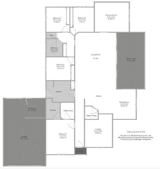 Floorplan of Homely house listing, 5 Chick Close, Wangaratta VIC 3677
