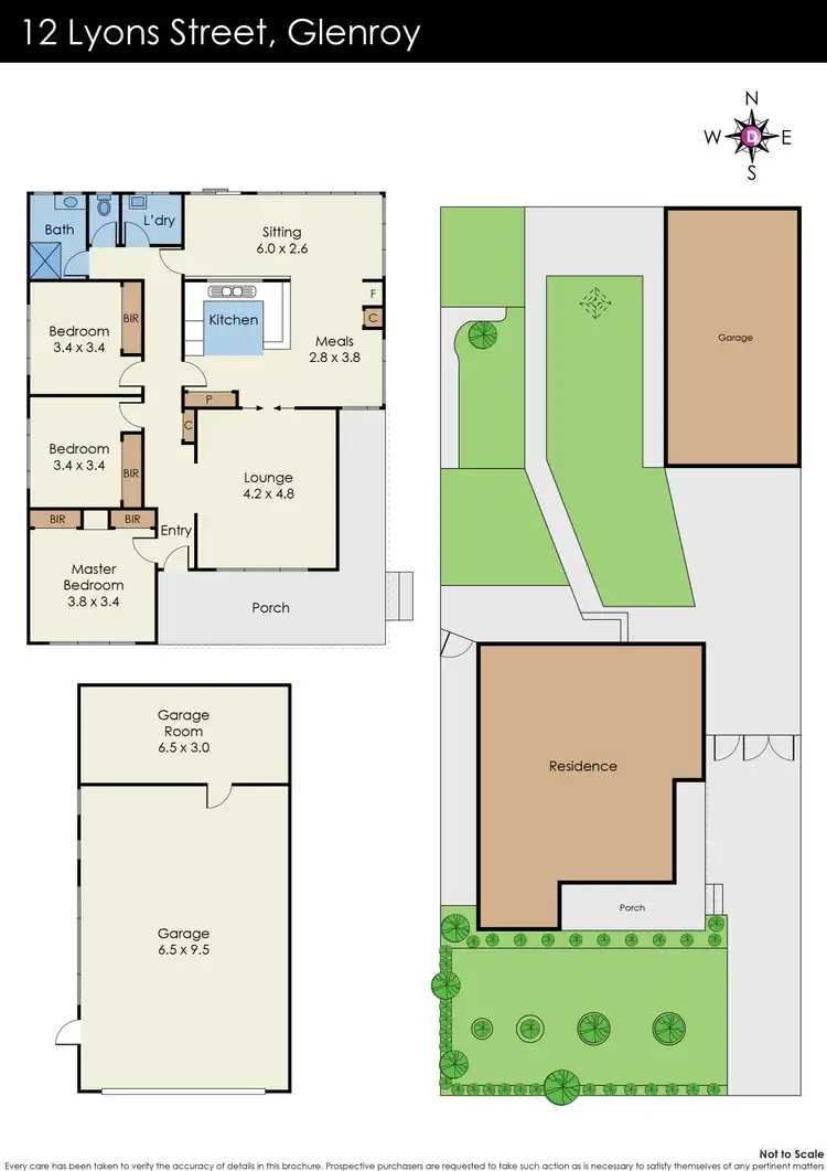 Floorplan of Homely house listing, 12 Lyons Street, Glenroy VIC 3046