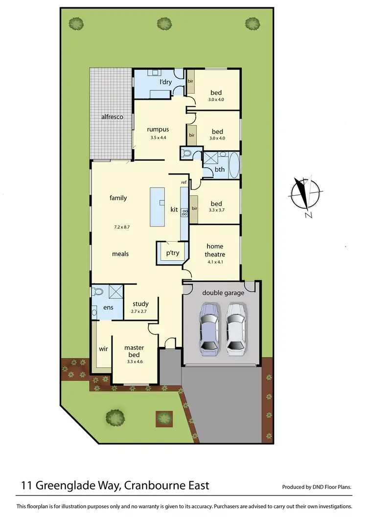 Floorplan of Homely house listing, 11 Greenglade Way, Cranbourne East VIC 3977