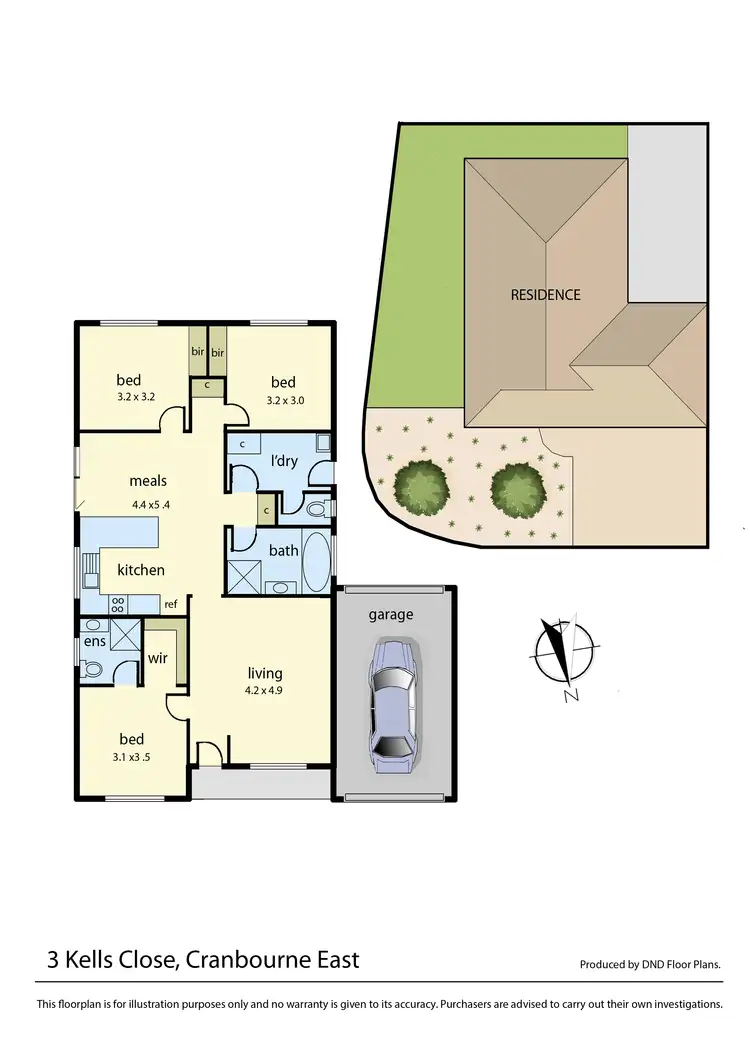Floorplan of Homely house listing, 3 Kells Close, Cranbourne East VIC 3977
