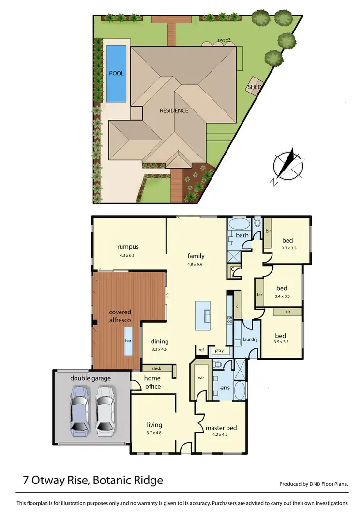 Floorplan of Homely house listing, 7 Otway Rise, Botanic Ridge VIC 3977