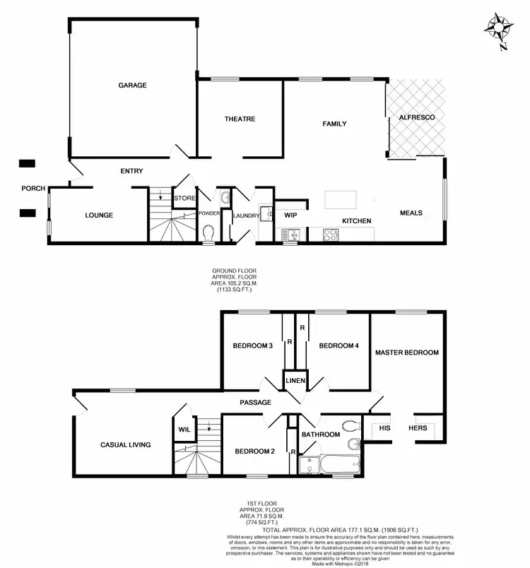 Floorplan of Homely house listing, 18 Craddock Drive, Clyde North VIC 3978