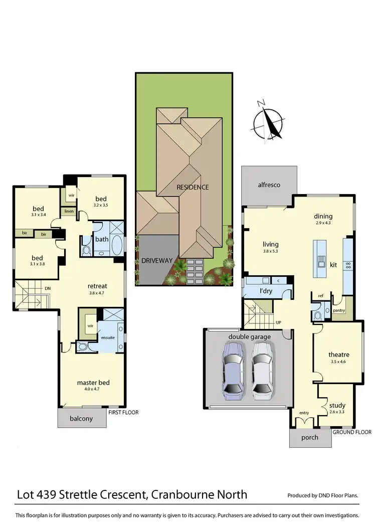Floorplan of Homely house listing, 32 Strettle Crescent, Cranbourne North VIC 3977