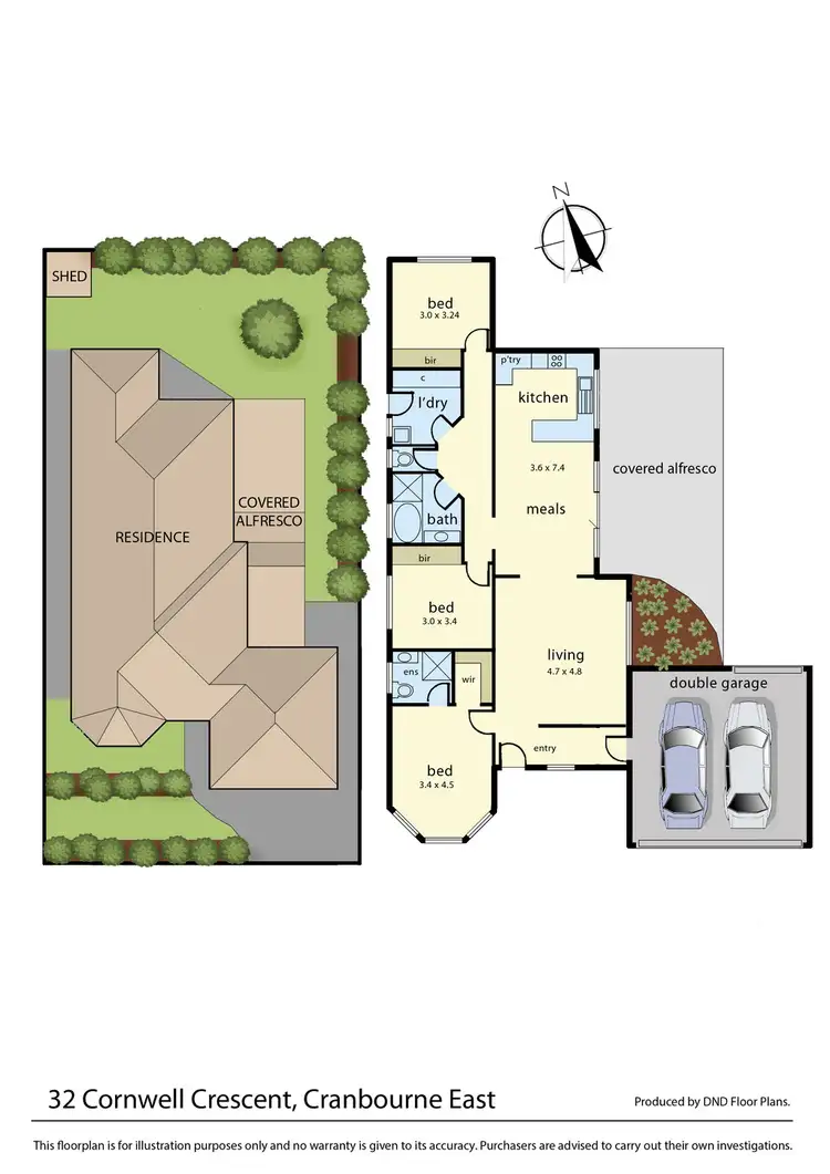 Floorplan of Homely house listing, 32 Cornwell Crescent, Cranbourne East VIC 3977