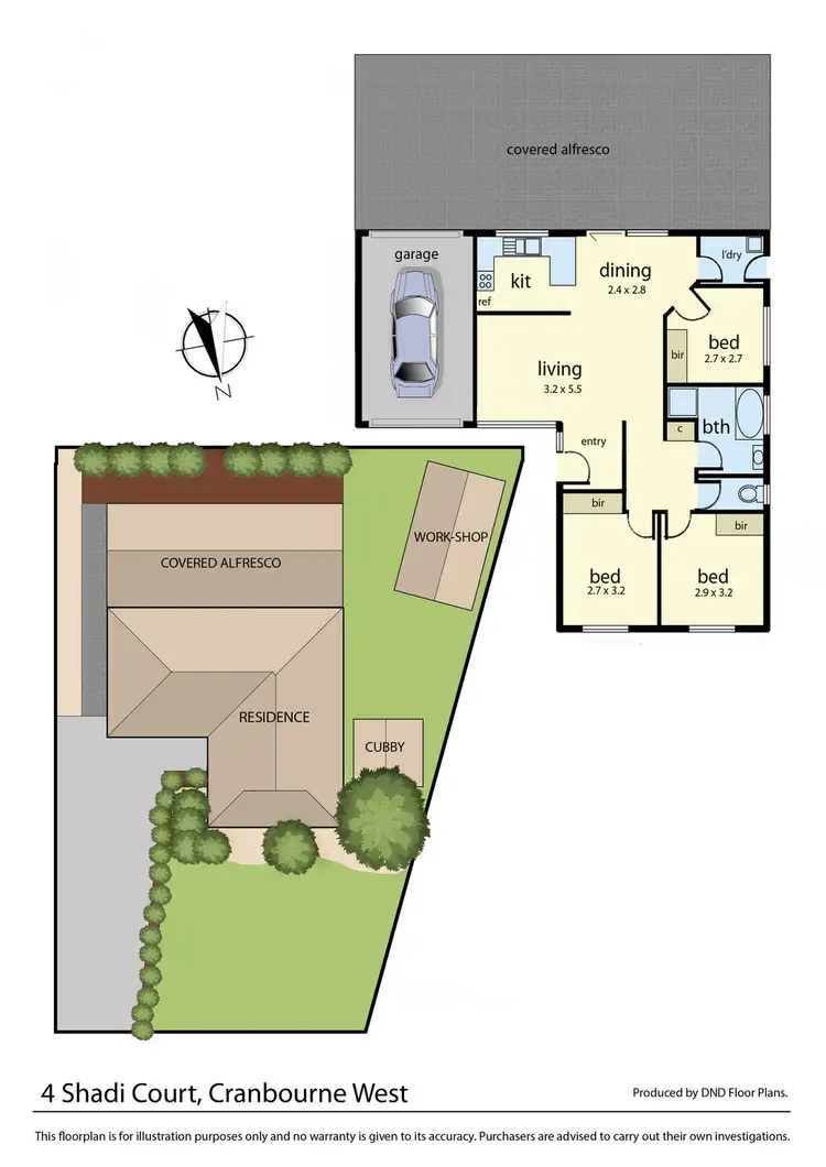 Floorplan of Homely house listing, 4 Shadi Court, Cranbourne West VIC 3977