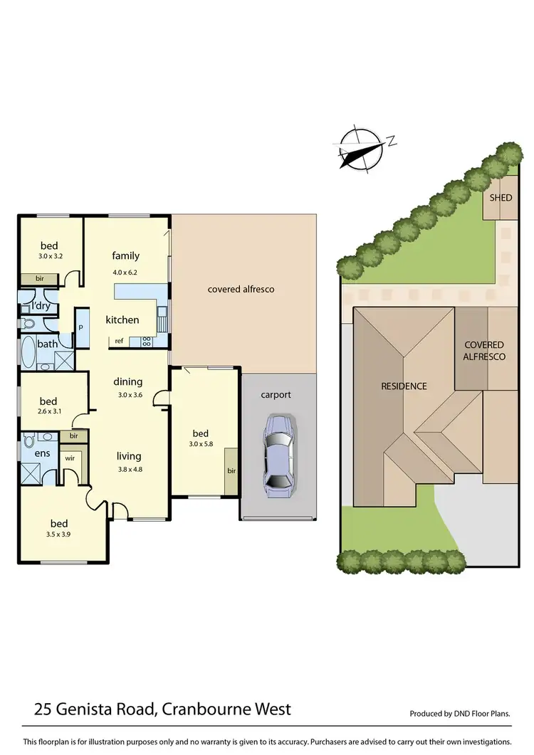 Floorplan of Homely house listing, 25 Genista Road, Cranbourne West VIC 3977