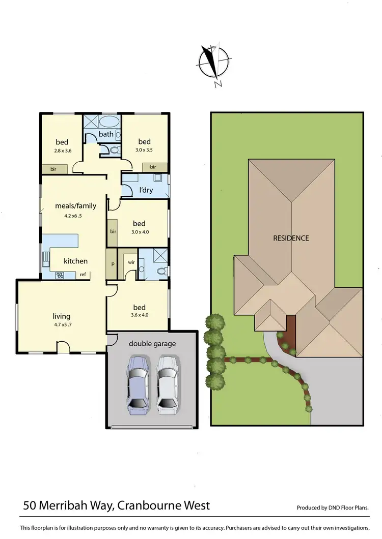 Floorplan of Homely house listing, 50 Merribah Way, Cranbourne West VIC 3977