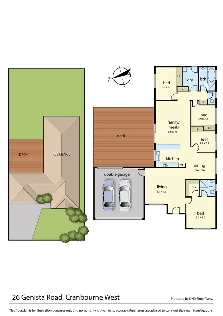 Floorplan of Homely house listing, 26 Genista Road, Cranbourne West VIC 3977