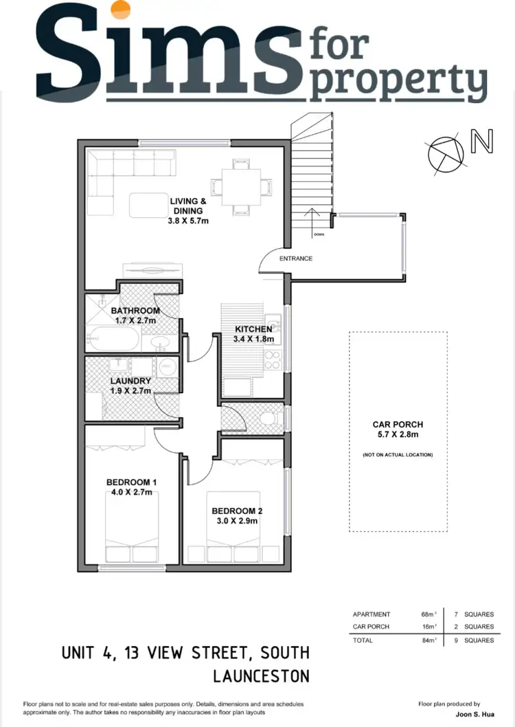 Floorplan of Homely house listing, 4/13 View Street, South Launceston TAS 7249
