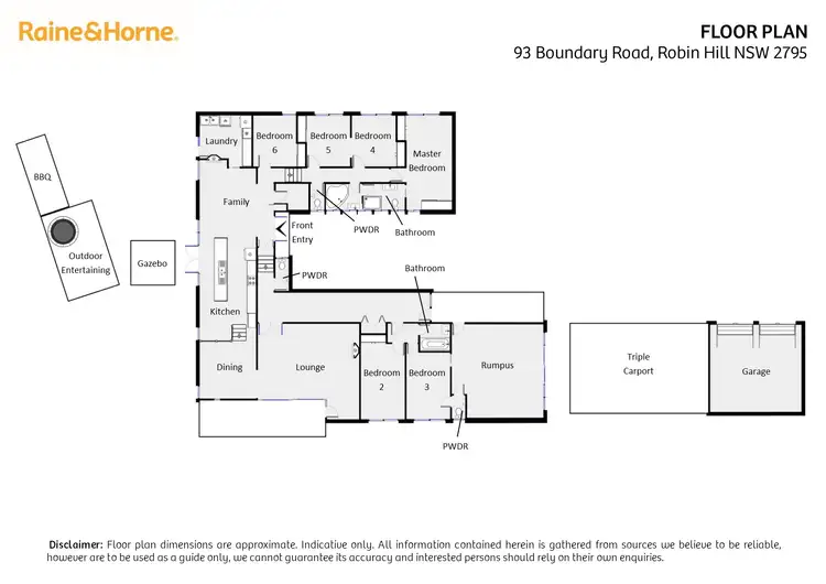 Floorplan of Homely house listing, 93 Boundary Road, Robin Hill NSW 2795