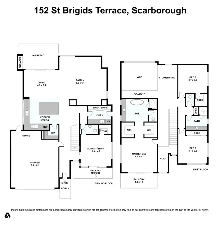 Floorplan of Homely house listing, 152 St Brigids Terrace, Scarborough WA 6019