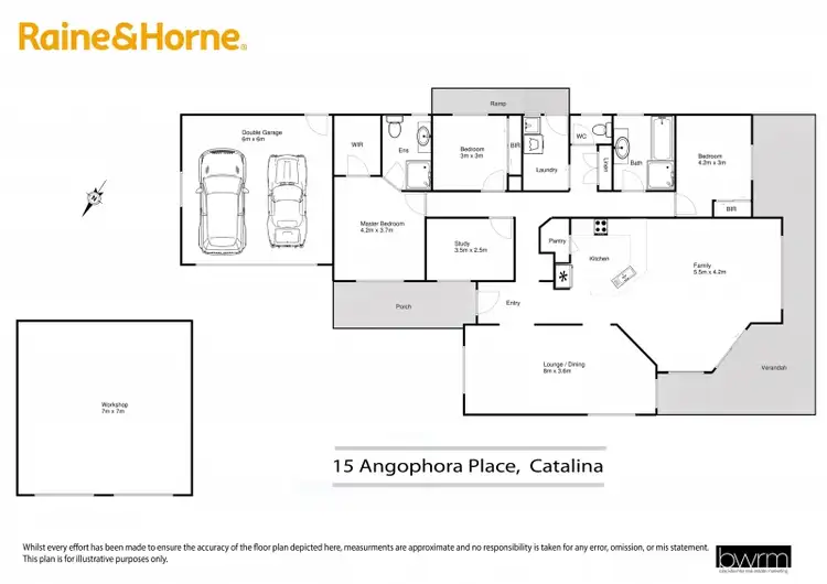 Floorplan of Homely house listing, 15 Angophora Place, Catalina NSW 2536