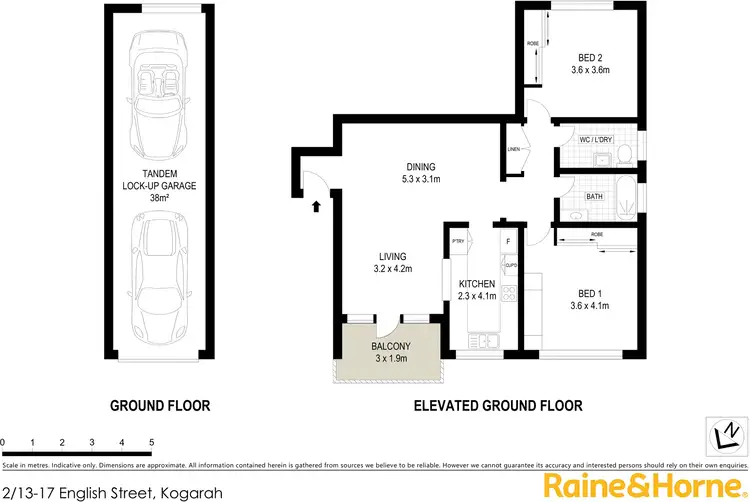 Floorplan of Homely unit listing, 2/13-17 English Street, Kogarah NSW 2217