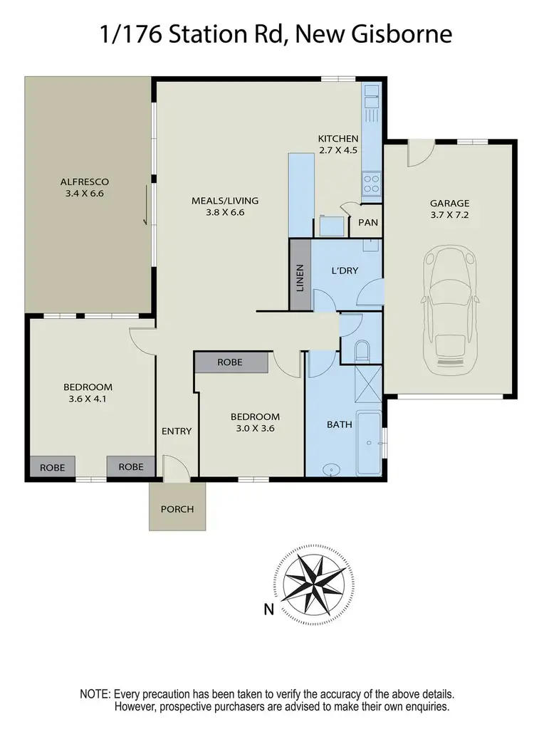 Floorplan of Homely unit listing, 1,176 Station Road, New Gisborne VIC 3438