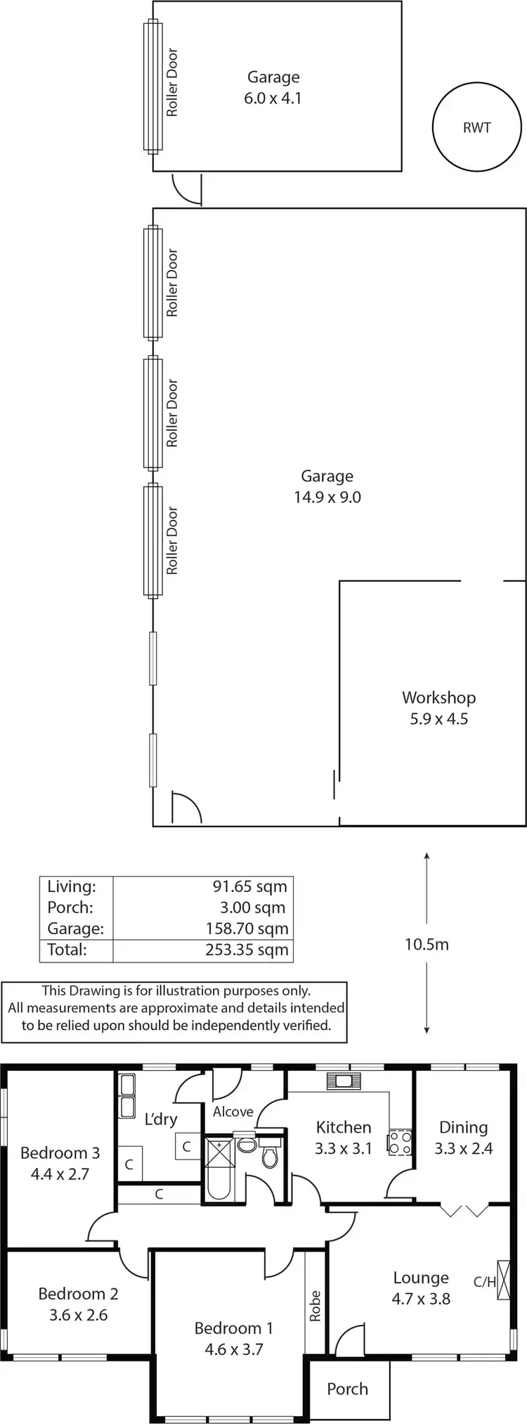 Floorplan of Homely house listing, 5 Old Beach Road, Brighton SA 5048