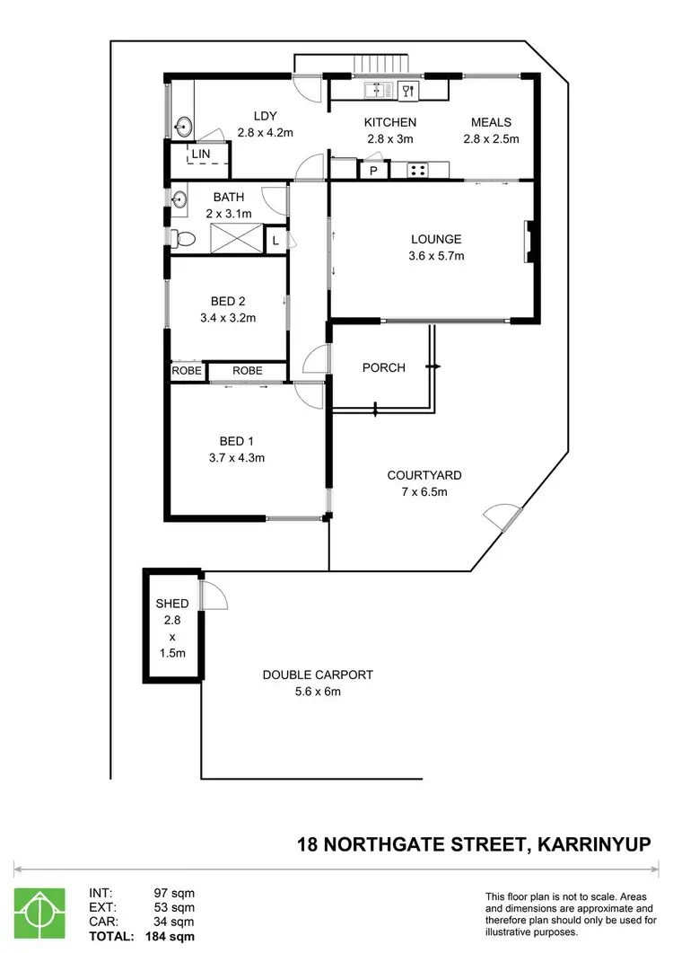Floorplan of Homely house listing, 18 Northgate Street, Karrinyup WA 6018