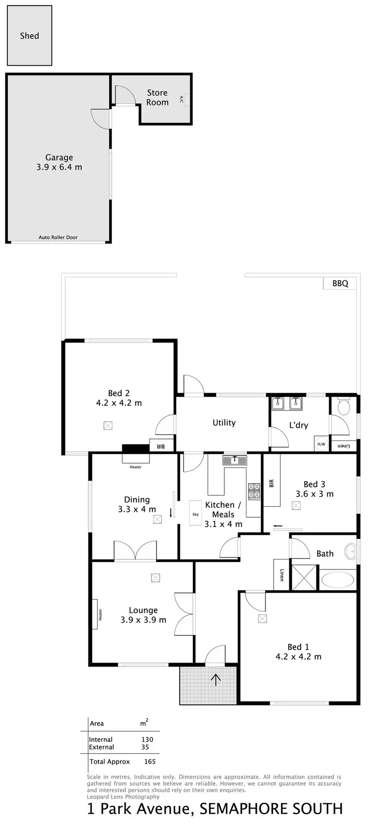 Floorplan of Homely house listing, 1 Park Avenue, Semaphore South SA 5019