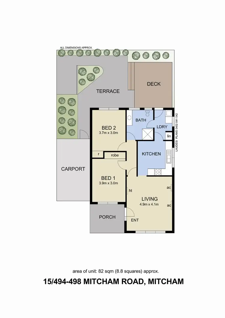 Floorplan of Homely unit listing, 15/494-498 Mitcham Road, Mitcham VIC 3132