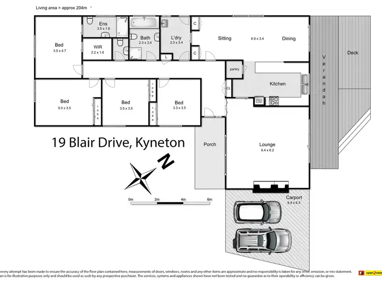 Floorplan of Homely house listing, 19 Blair Drive, Kyneton VIC 3444