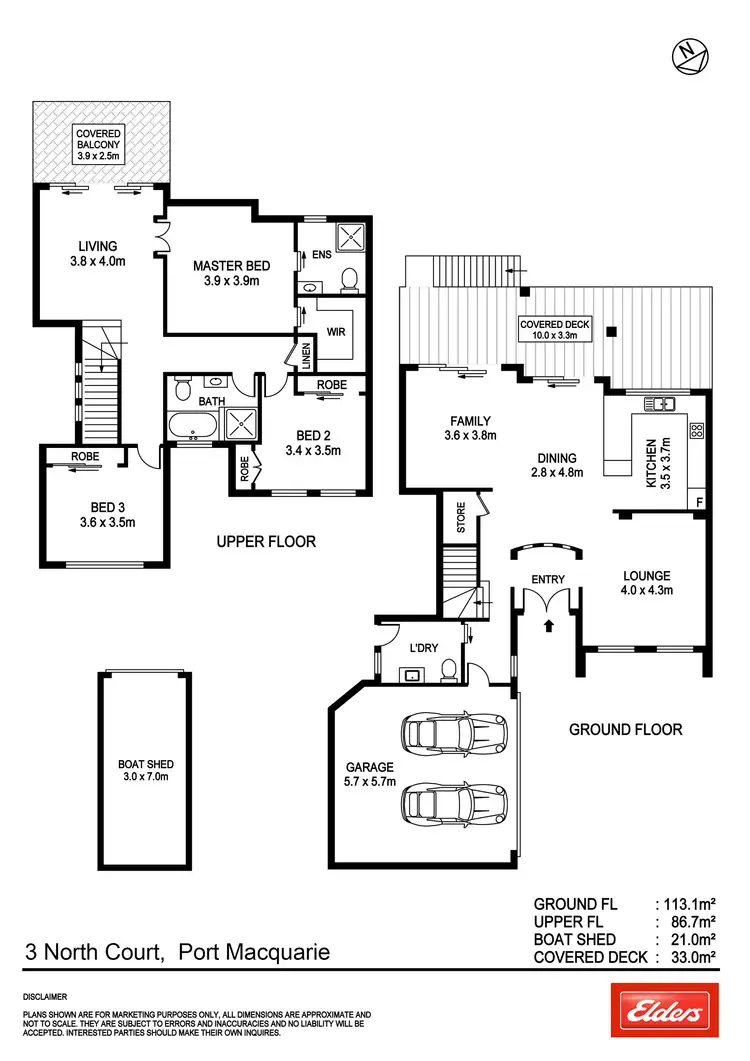 Floorplan of Homely house listing, 3 North Court, Port Macquarie NSW 2444