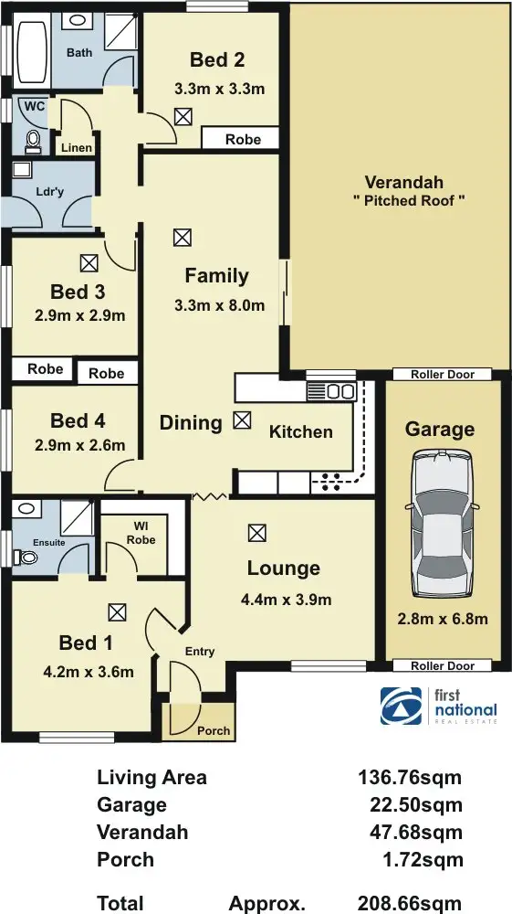 Floorplan of Homely house listing, 12 Clift Close, Evanston SA 5116