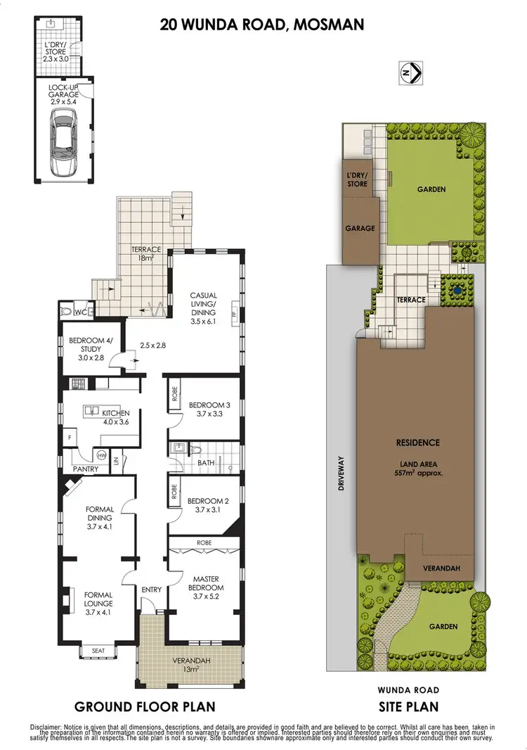 Floorplan of Homely house listing, 20 Wunda Road, Mosman NSW 2088