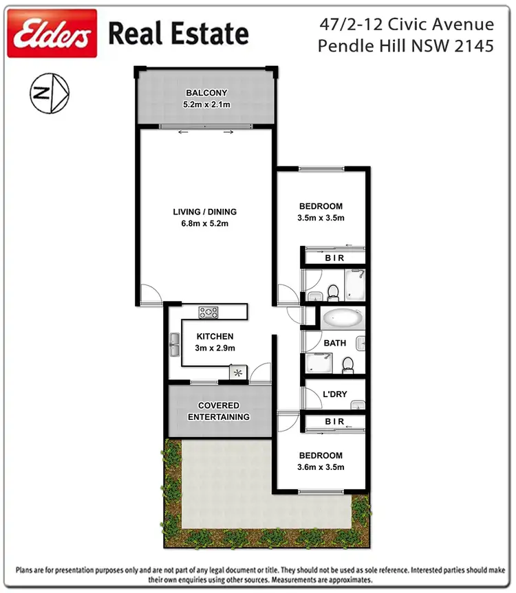 Floorplan of Homely unit listing, 47/2-12 Civic Avenue, Pendle Hill NSW 2145